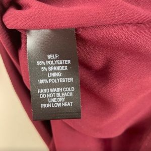 Burgundy Lulus backless dress